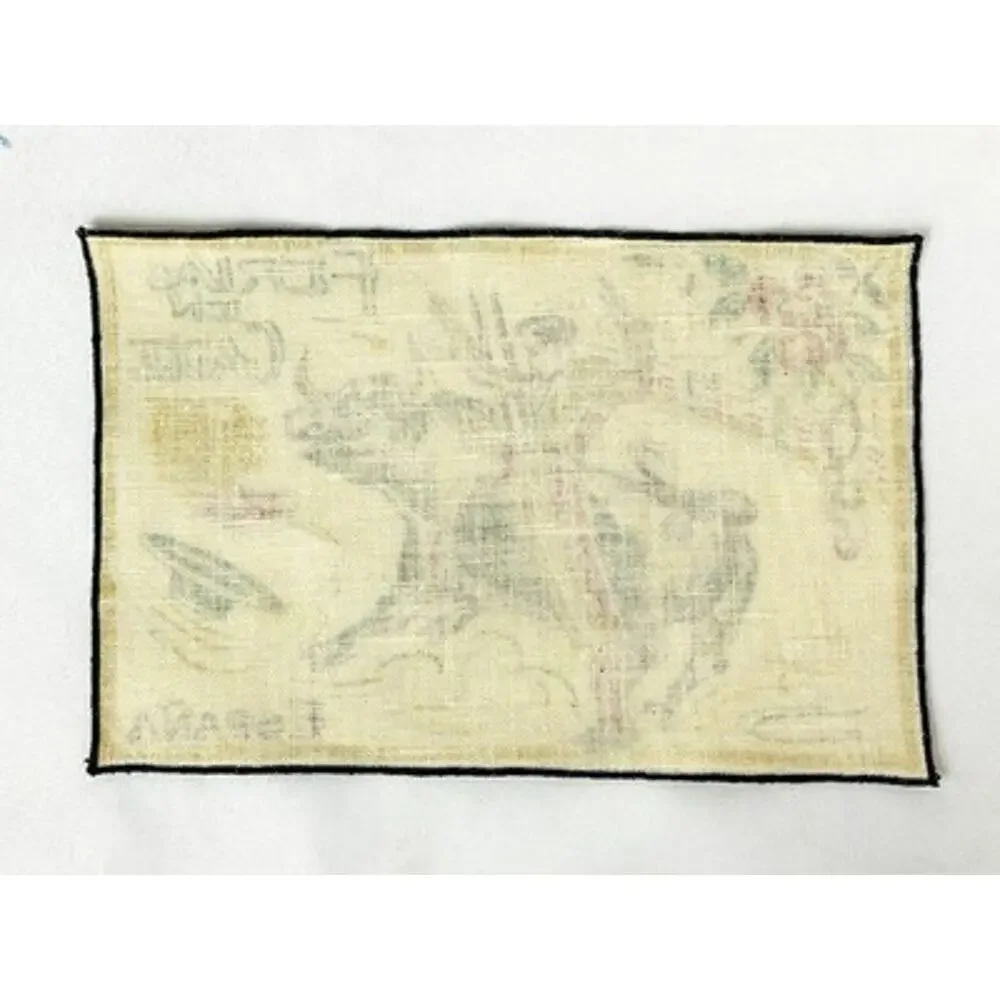 Vtg Styled by Dewan Linen Cocktail Napkins Set of 4 Spain Bullfighting Matador